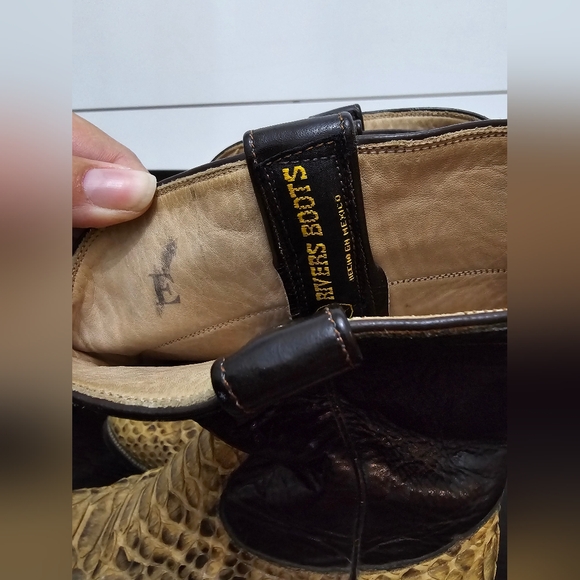 Rivers cowboy python boots size 8 - Picture 9 of 14